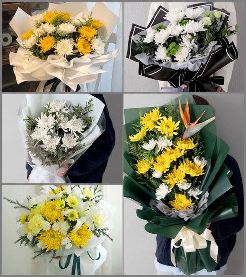 浙江省金华永康市芝英镇柳前塘村白事花束代送